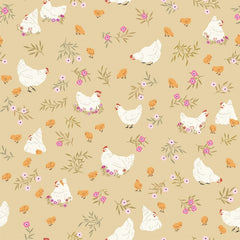 Primrose & Parsley Sage Nesting Yardage by Michal Marko for Poppie Cotton Fabrics
