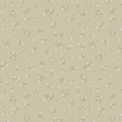 Primrose & Parsley Sage Meadow Sprigs Yardage by Michal Marko for Poppie Cotton Fabrics