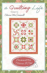 Poinsettia Stars BOM Quilt Pattern by A Quilting Life Designs