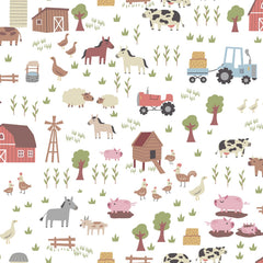Hogs & Kisses White Hogs & Kisses Flannel Yardage by Dear Stella for Dear Stella