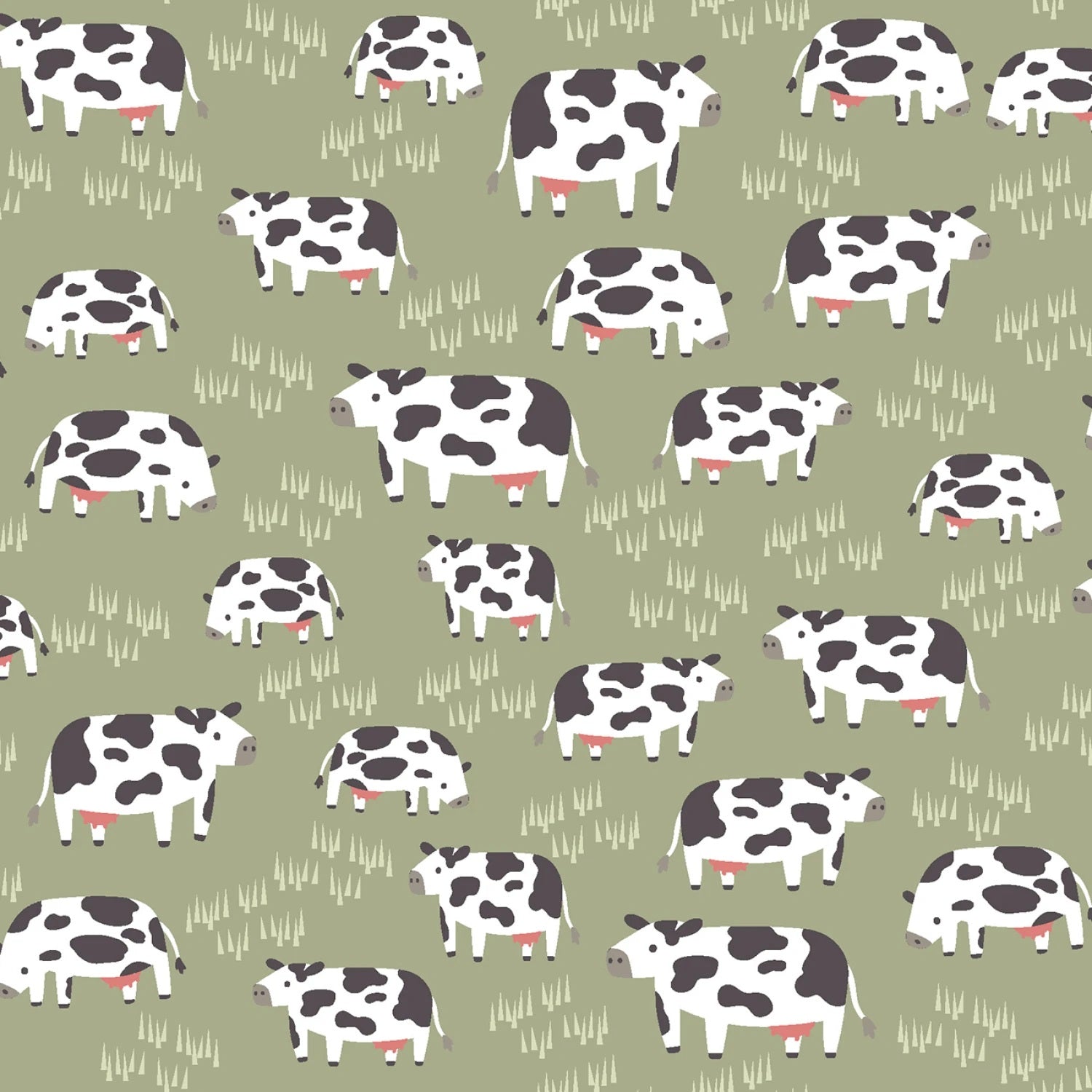 Hogs & Kisses Hedge Seize The Mooment Flannel Yardage by Dear Stella for Dear Stella
