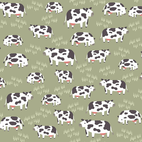 Hogs & Kisses Hedge Seize The Mooment Flannel Yardage by Dear Stella for Dear Stella