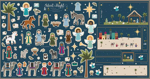 Silent Night Felt Panel by Jennifer Long for Riley Blake Designs