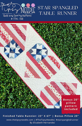 Star Spangled Table Runner Pattern By The Tipsy Needle