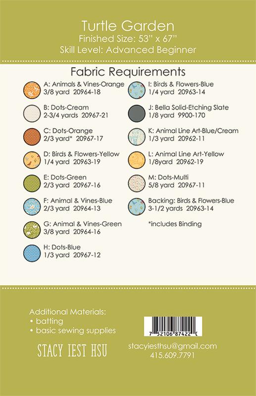 Turtle Garden Quilt Pattern by Stacy Iest Hsu