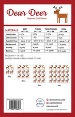 Dear Deer Quilt Pattern by Sew Mariana