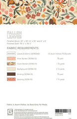 Fallen Leaves Quilt Pattern by Basic Grey