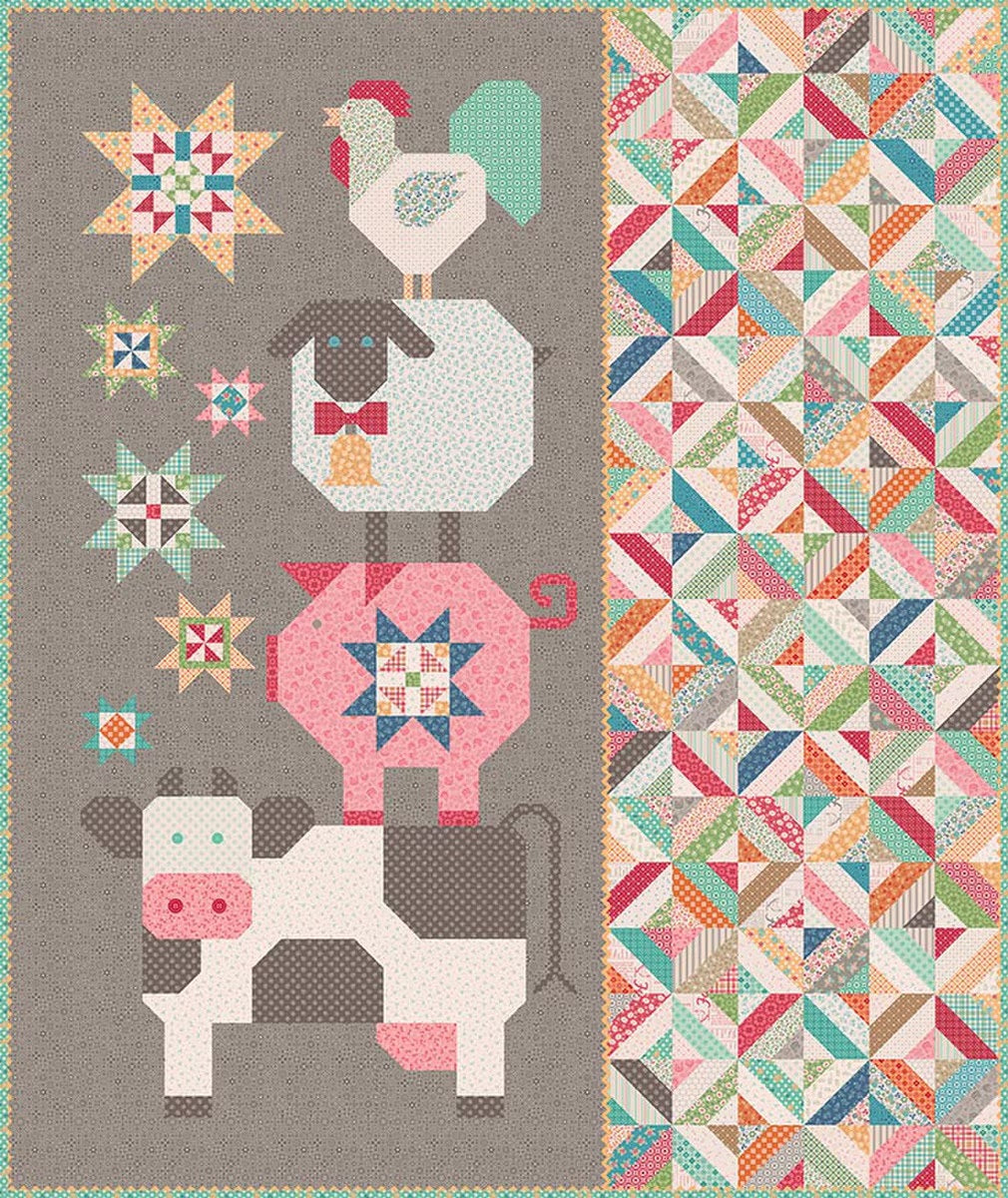 Farmyard Friends Quilt Pattern by Lori Holt of Bee in my Bonnet for It's Sew Emma