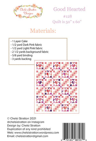 Good Hearted Quilt Pattern by Chelsi Stratton