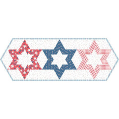 Hollow Star Table Runner Pattern by The Quilted Life