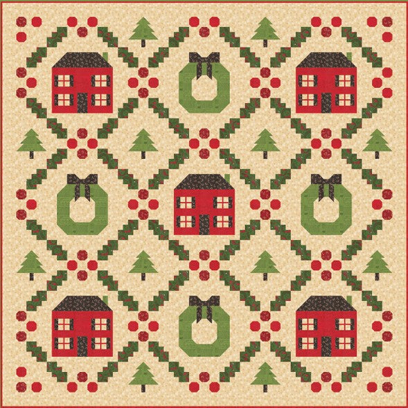 Holiday Cheer Home For The Holidays Quilt Kit