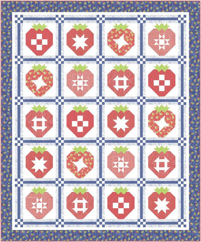 Fruit Salad Strawberry Sampler Quilt Kit