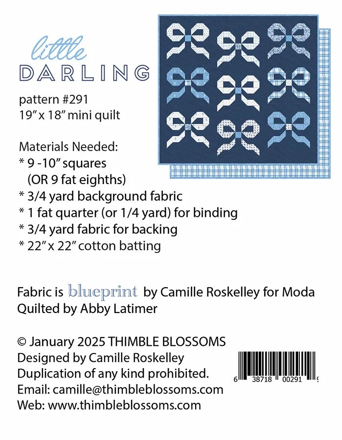 Little Darling Quilt Pattern by Thimble Blossoms