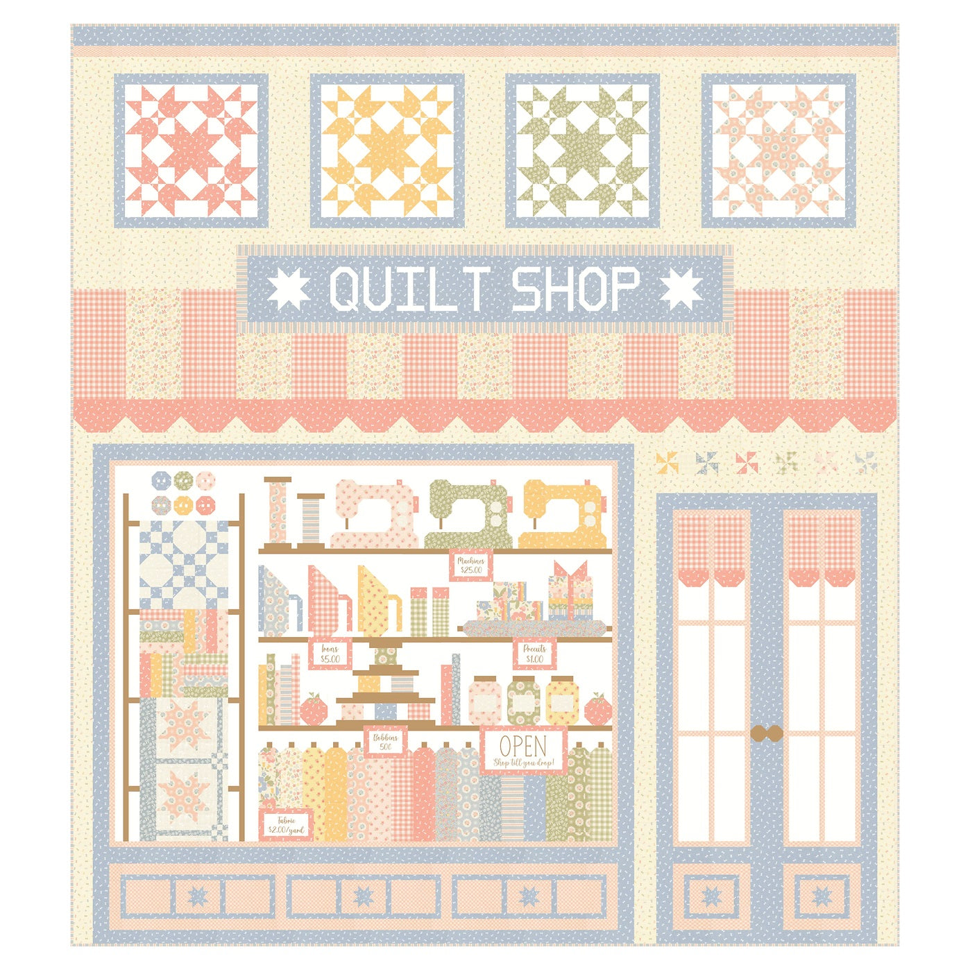 Quilt Shop BOM Quilt Pattern by My Sew Quilty Life