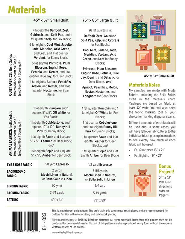 Show and Tell Quilt Pattern by Elizabeth Hartman