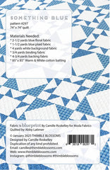 Something Blue Quilt Pattern by Thimble Blossoms