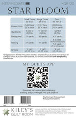Star Bloom Quilt Pattern by Kiley's Quilt Room