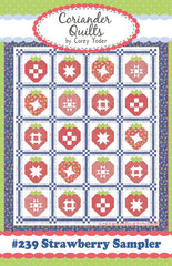 Strawberry Sampler Quilt Pattern by Coriander Quilts
