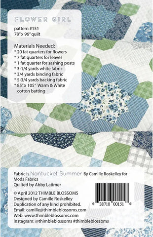 Flower Girl Quilt Pattern by Thimble Blossoms