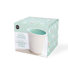 Thimble Container White/Aqua from Moda