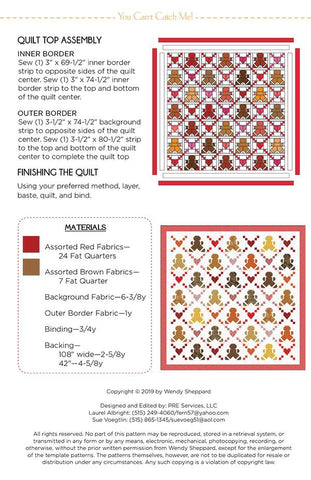 You Can't Catch Me! Quilt Pattern by Wendy Sheppard