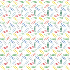 Teachers Rule Multi Paperclips yardage by Camelot Fabrics