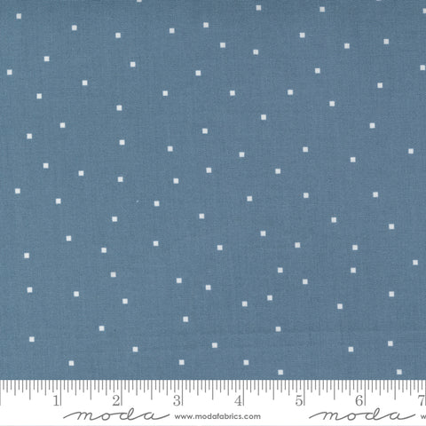 Meander Indigo Tiny Square Dot Yardage by Aneela Hoey for Moda Fabrics