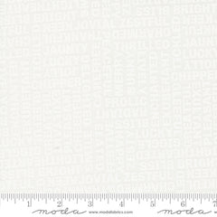 Coriander Seeds White Happy Words Yardage by Corey Yoder for Moda Fabrics