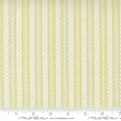 Buttercup & Slate Sprig Lacey Stripe Yardage by Corey Yoder for Moda Fabrics