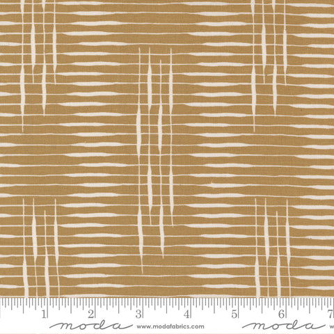 Slow Stroll Golden Cattail Crossing Yardage by Fancy That Design House for Moda Fabrics