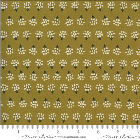 Dwell In Possibility Umber Tiny Bouquets Yardage by Gingiber for Moda Fabrics