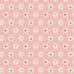 My Favorite Things Pink Bake Sale Yardage by Lori Woods for Poppie Cotton Fabrics