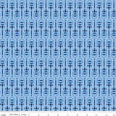 Red White & Bang! Blue Croquet Yardage by Sandy Gervais for Riley Blake Designs