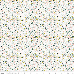 Hibiscus White Confetti Yardage by Simple Simon and Co. for Riley Blake Designs