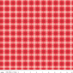 Bee Plaids Cayenne Cozy Yardage by Lori Holt for Riley Blake Designs