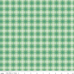 Bee Plaids Leaf Cozy Yardage by Lori Holt for Riley Blake Designs