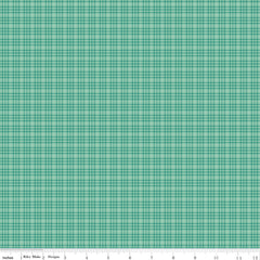Bee Plaids Seaglass Hayride Yardage by Lori Holt for Riley Blake Designs