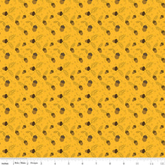 Awesome Autumn Saffron Acorns Yardage by Sandy Gervais for Riley Blake Designs