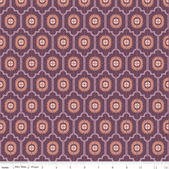 Maple Eggplant Sunflower Yardage by Gabrielle Neil Design for Riley Blake Designs