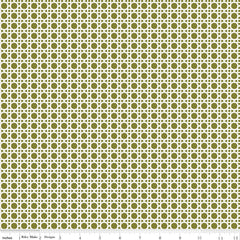 With A Flourish Green Weave Yardage by Simple Simon and Co. for Riley Blake Designs