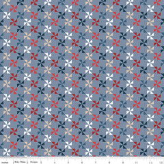 Red White And True Stone Pinwheels Yardage by Dani Mogstad for Riley Blake Designs