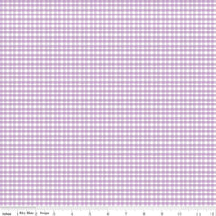 1/8" Small Lavendar Gingham Yardage by Riley Blake Designs