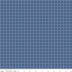 Bee Basics Denim Polka Dot Yardage by Lori Holt for Riley Blake Designs