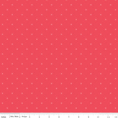 Bee Cross Stitch Cayenne Yardage by Lori Holt for Riley Blake Designs