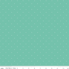 Bee Cross Stitch Seaglass Yardage by Lori Holt for Riley Blake Designs