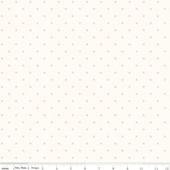 Bee Cross Stitch Cloud Pumpkin Yardage by Lori Holt for Riley Blake Designs
