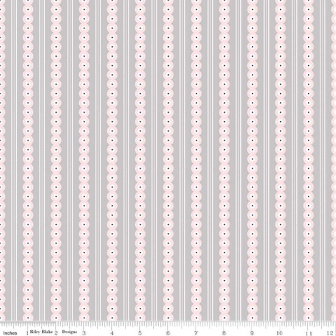 Serenade Gray Stripe yardage by Cyndi Walker for Riley Blake Designs