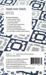 Head over Heels Quilt Pattern by Camille Roskelley for Thimble Blossoms.