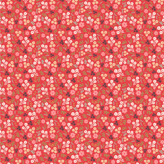 Poppie's Patchwork Club Red Jemima Yardage by Lori Woods for Poppie Cotton Fabrics
