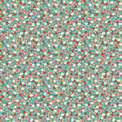 My Favorite Things Blue Pinkie Promise Yardage by Lori Woods for Poppie Cotton Fabrics